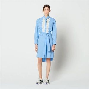 【SOLD】Sandro Shirtdress laceinserts